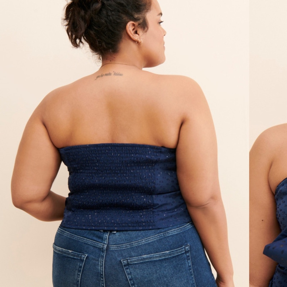 Hutch Bow Front Textured Tube Top - Picture 2 of 3